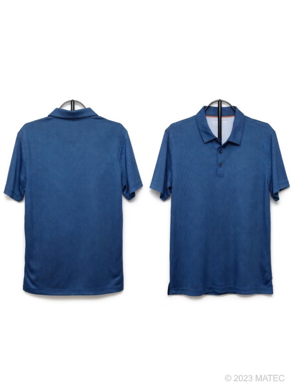 Men's Trendy and Classic Blue Maelreg Performance Golf Polo Shirt size L